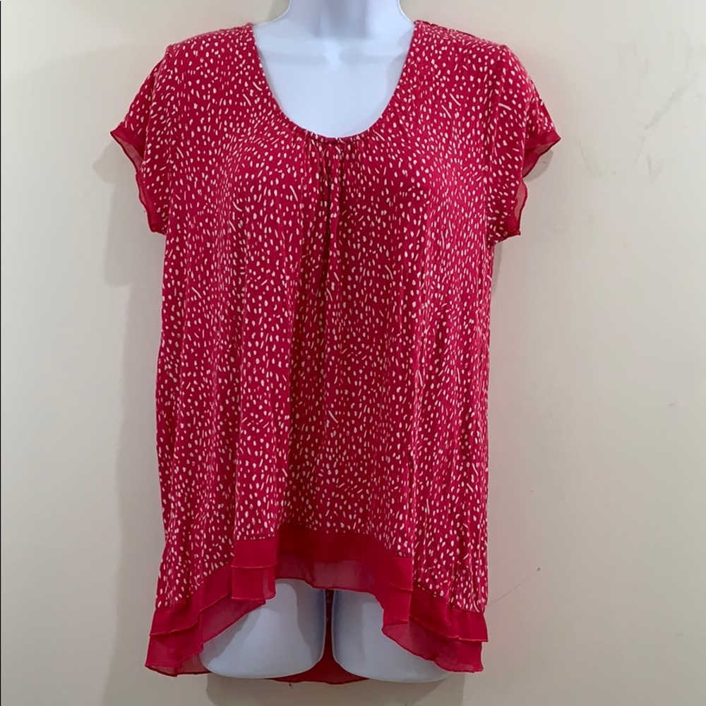 Anne Klein 2 Short Sleeve Shirt  Size M